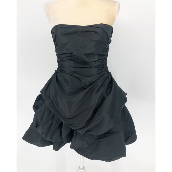 AJE Women's Daybreak Strapless Mini Dress Black Size 10 Sweetheart Neck NWT - Picture 5 of 14